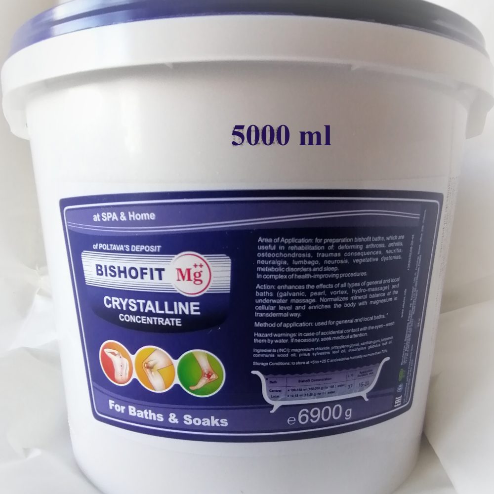 Poltavos bišofito kristalinis koncentratas vonioms 5000 ml